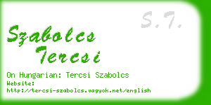 szabolcs tercsi business card